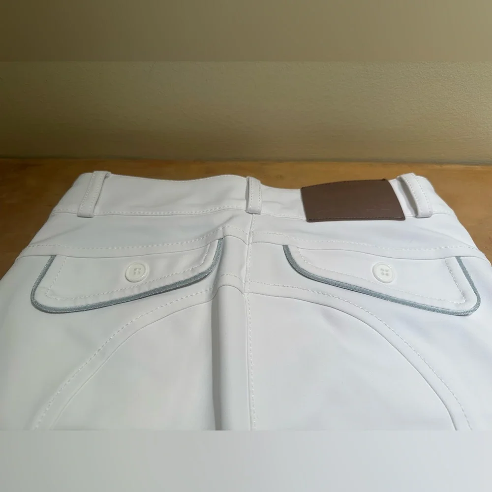 Iago Italia Equestrian Riding Show Breeches, White, Size 22, Great Condition! - Picture 3 of 16